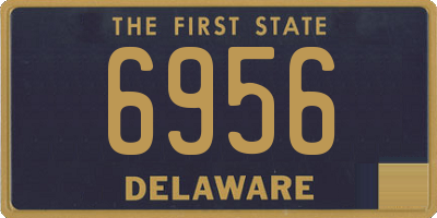 DE license plate 6956