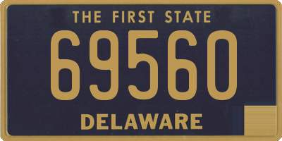 DE license plate 69560