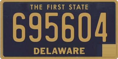 DE license plate 695604