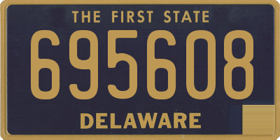 DE license plate 695608
