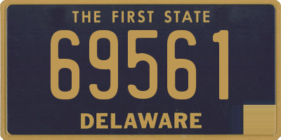 DE license plate 69561