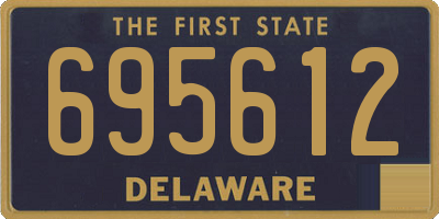 DE license plate 695612