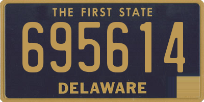 DE license plate 695614