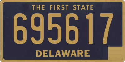 DE license plate 695617