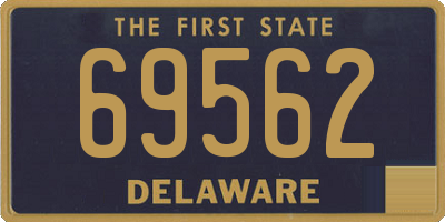 DE license plate 69562