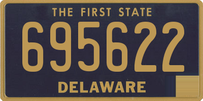 DE license plate 695622