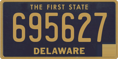 DE license plate 695627