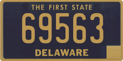 DE license plate 69563