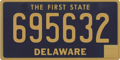 DE license plate 695632