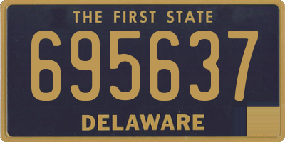 DE license plate 695637