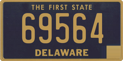 DE license plate 69564