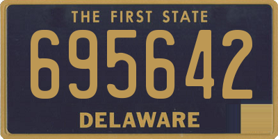 DE license plate 695642