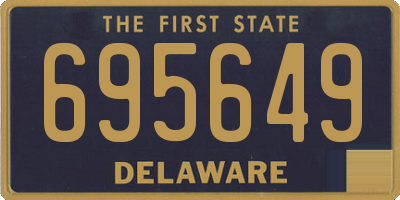 DE license plate 695649