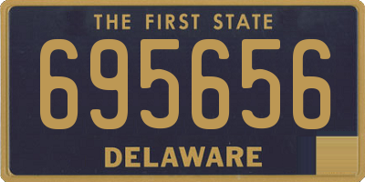 DE license plate 695656