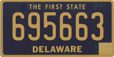 DE license plate 695663