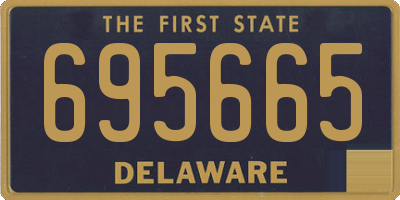 DE license plate 695665