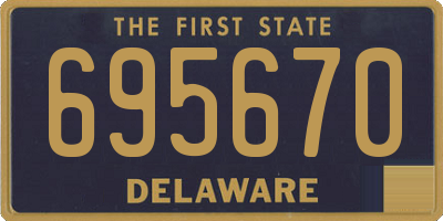 DE license plate 695670