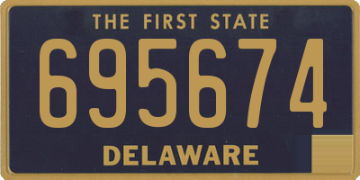 DE license plate 695674