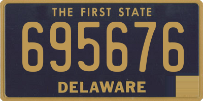 DE license plate 695676