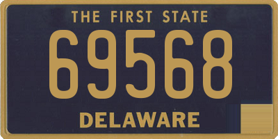 DE license plate 69568