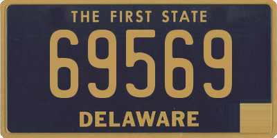 DE license plate 69569