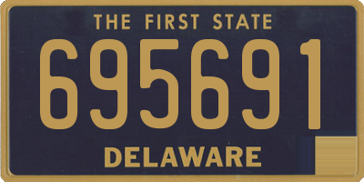 DE license plate 695691