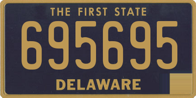 DE license plate 695695