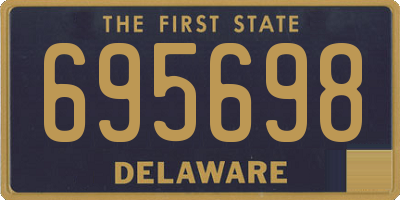DE license plate 695698