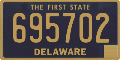 DE license plate 695702