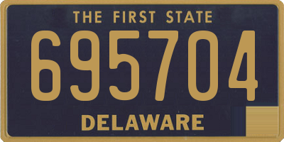 DE license plate 695704