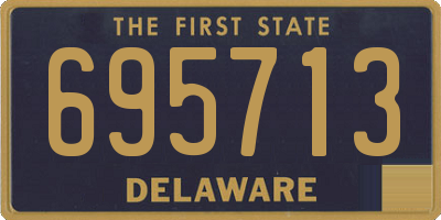 DE license plate 695713