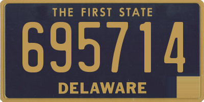 DE license plate 695714