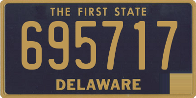 DE license plate 695717
