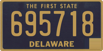 DE license plate 695718