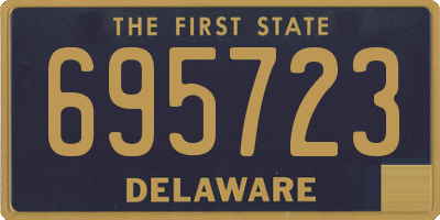 DE license plate 695723
