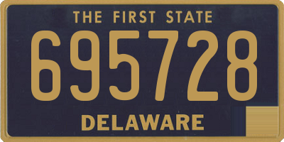 DE license plate 695728