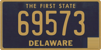 DE license plate 69573