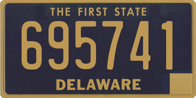 DE license plate 695741