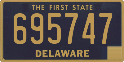 DE license plate 695747