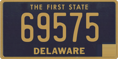 DE license plate 69575