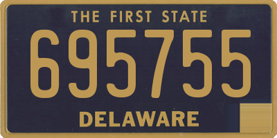 DE license plate 695755