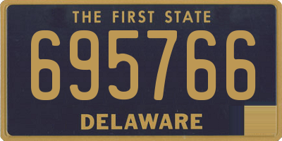 DE license plate 695766
