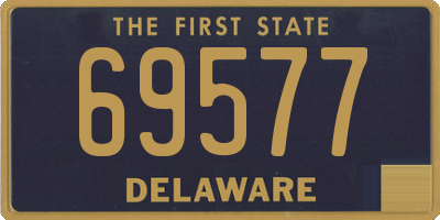 DE license plate 69577