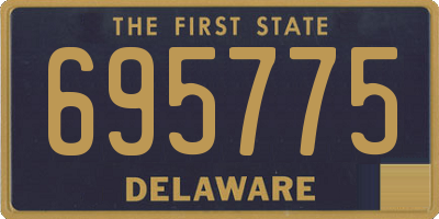 DE license plate 695775
