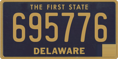 DE license plate 695776