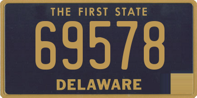 DE license plate 69578