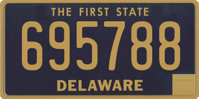 DE license plate 695788