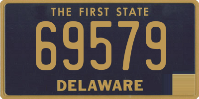 DE license plate 69579