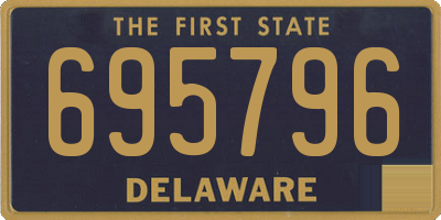 DE license plate 695796