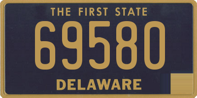 DE license plate 69580